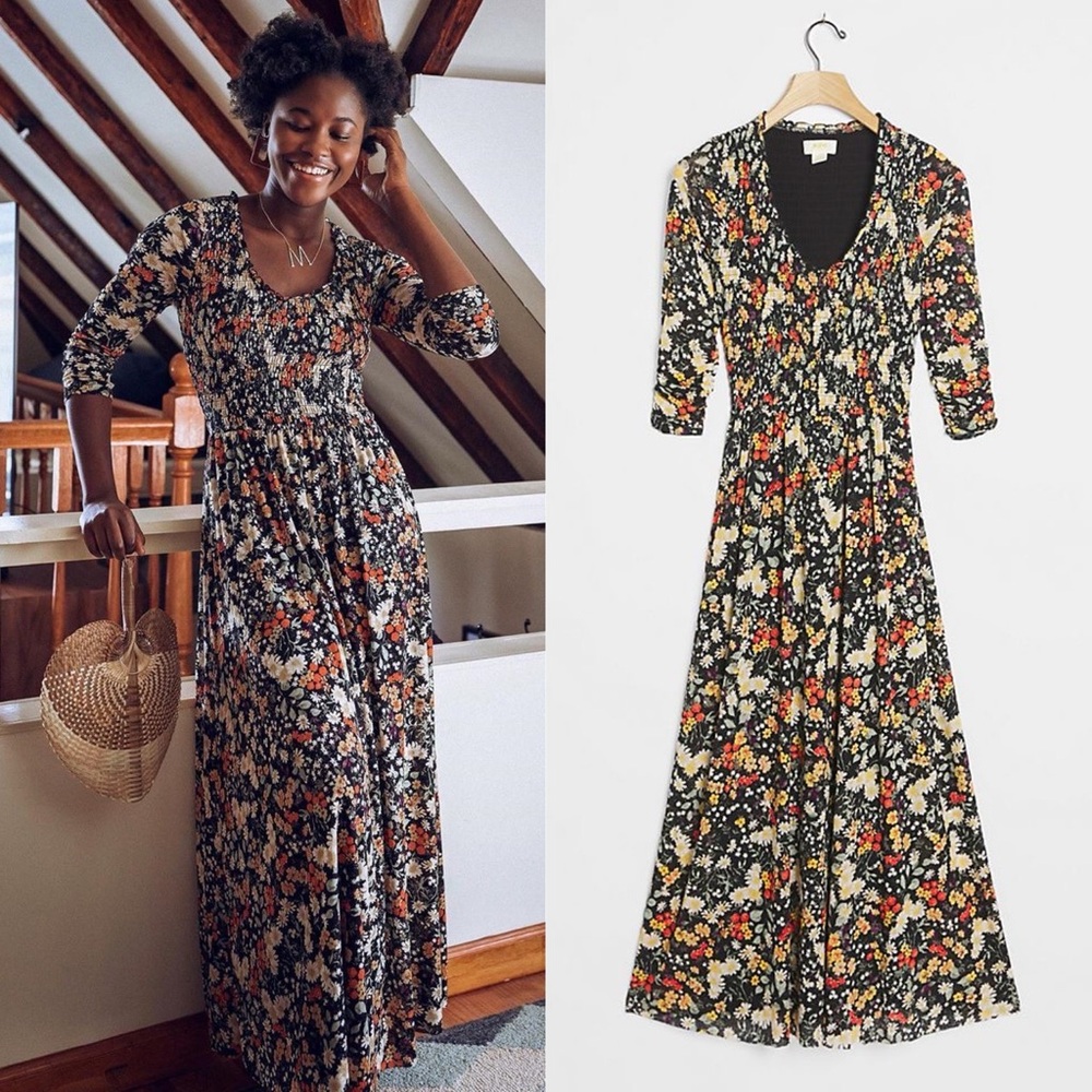 NWT Anthropologie Maeve Omya Maxi Dress
